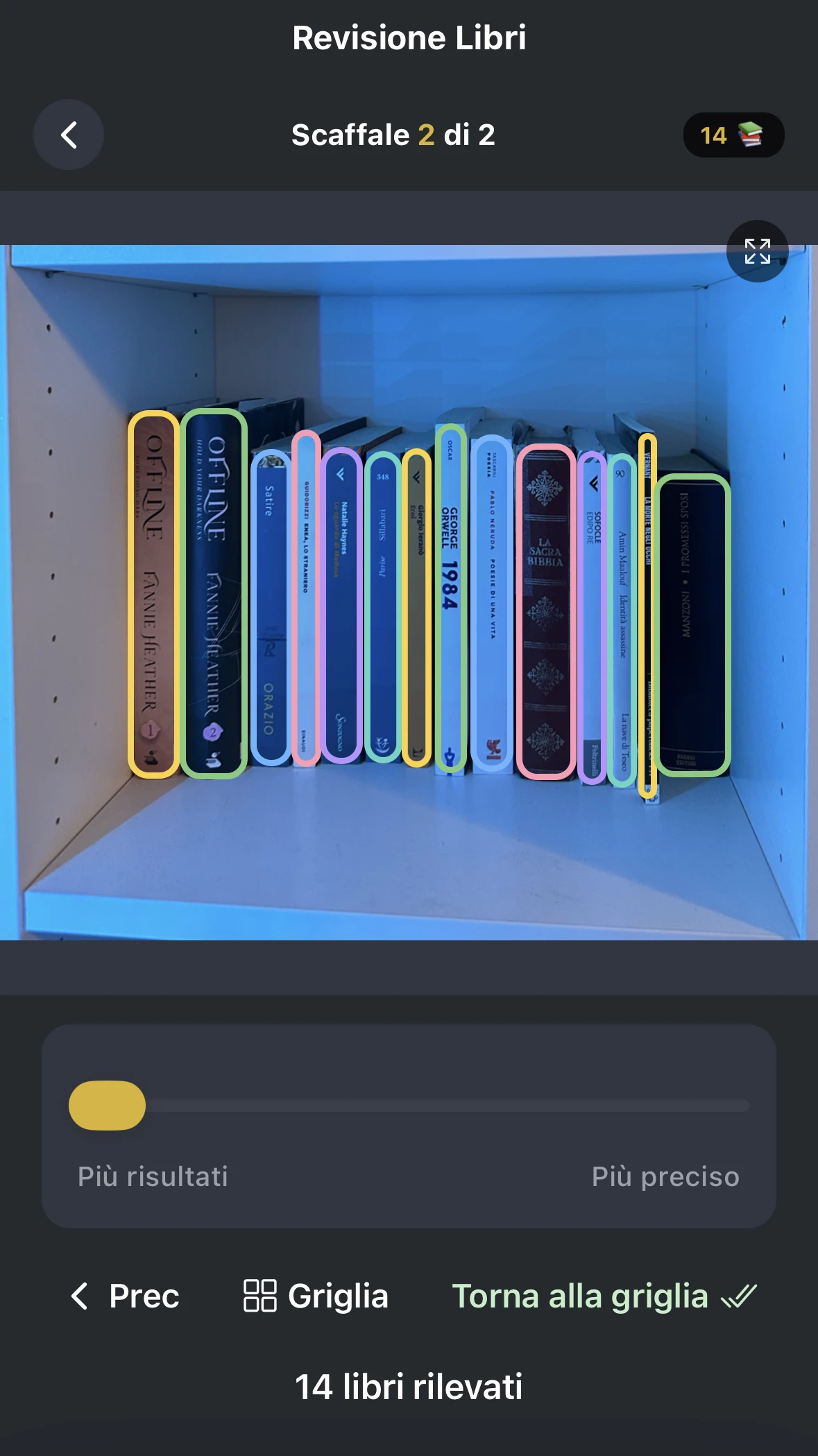 LibraryScanner - Instance Segmentation dei dorsi dei libri in tempo reale